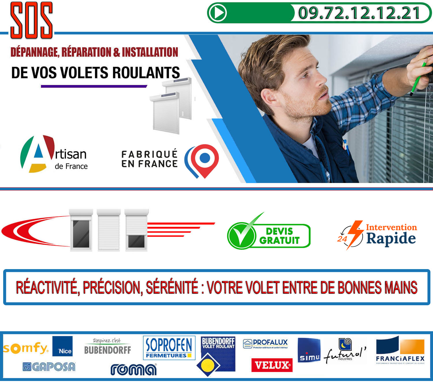 Depannage volet roulant Velizy Villacoublay